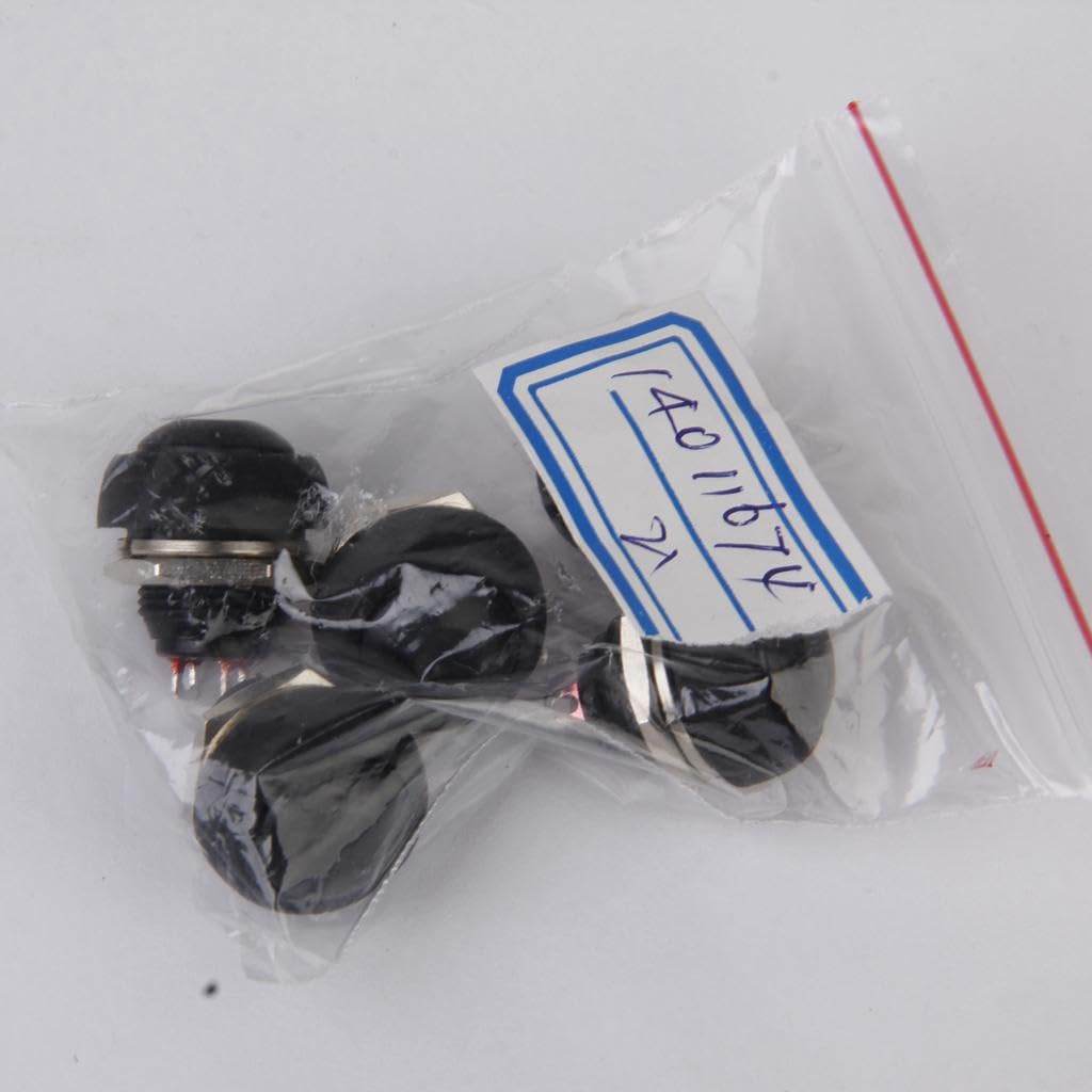 MERISHOPP® 5 x Momentary Push Button Horn Switch for Doorbell/Boat/Car Waterproof Black|Business & Industrial | Electrical & Test Equipment | Connectors, Switches & Wire |5 X Momentary Push Button-picture-40