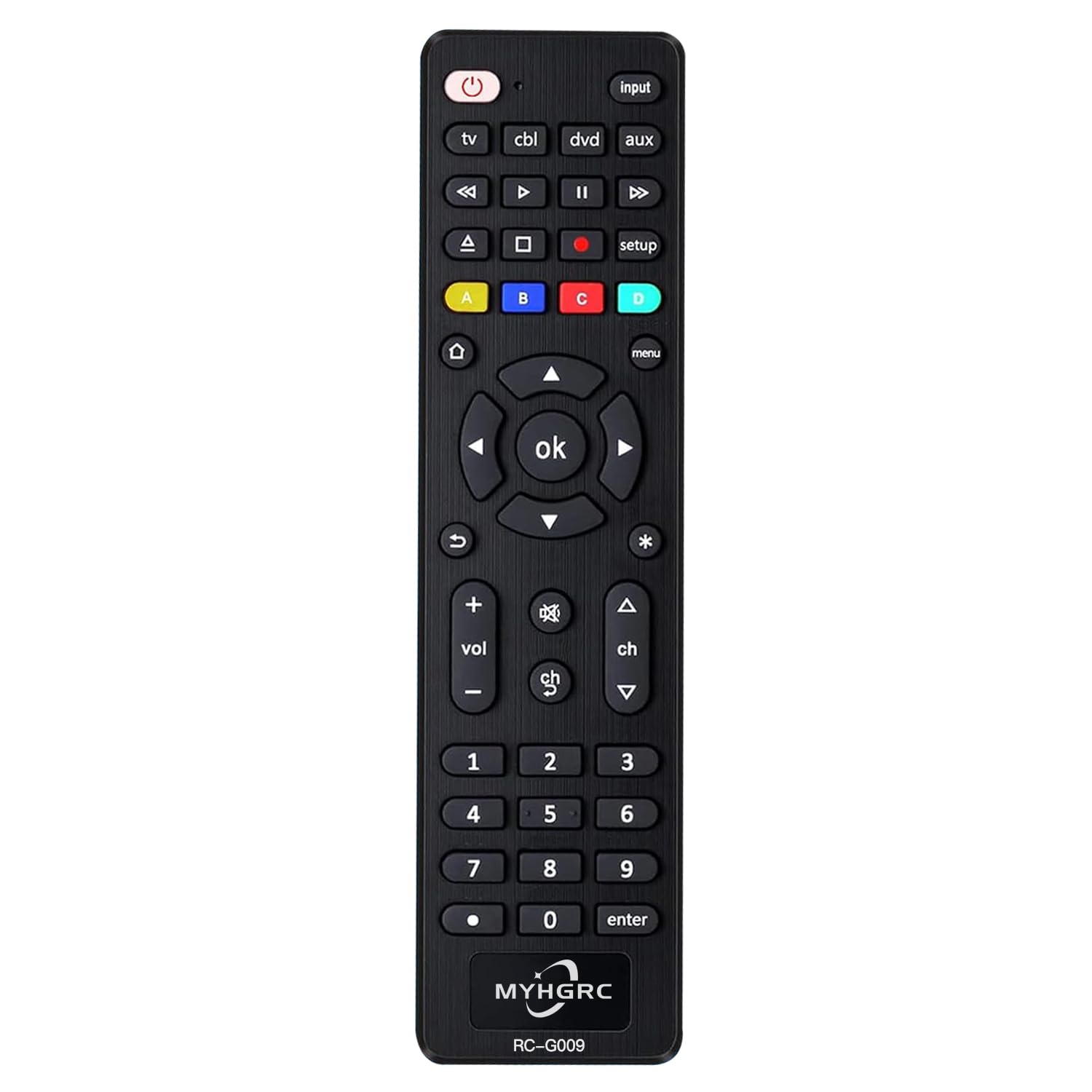 Universal Remote Control for All TVs, Blu-ray/DVD Players, Streaming Media Players, Soundbars, Cable Boxes and All Audio/Vido Devices - TV/DVD/AUX/CBL 4 in 1 Universal Remote Easy Setup