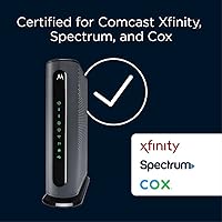 Vista 2 de Motorola MG8702 Módem de cable DOCSIS 3.1 + Router Wi-Fi (Combo de alta velocidad) con Potencia Inteligente de Impulso Velocidad Wi-Fi AC3200