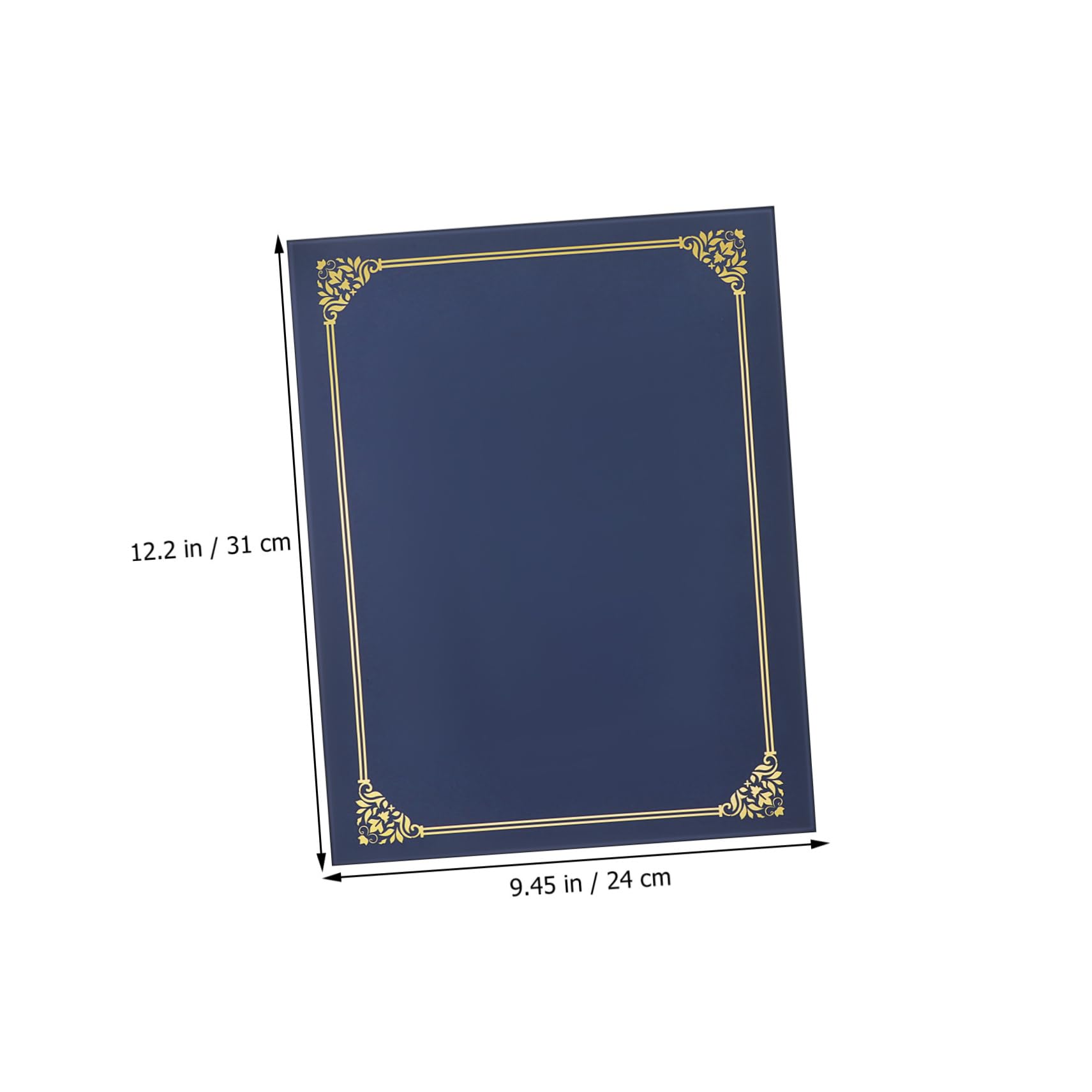 DOITOOL Dokumentenordner A4 Urkunden mit Elegantem Goldfolie Rahmen 30 Stück Papier Professioneller Stil für Abschlusszeugnisse und Diplomhüllen