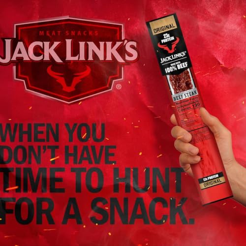 Jack Link's Beef Steak, Original - 2 Oz. (12 Count) Keto Friendly | Protein Snacks - Jerky Meat Snack with 23g of Protein - Made with 100% Beef - Individually Wrapped Bulk Snack Pack - image 5