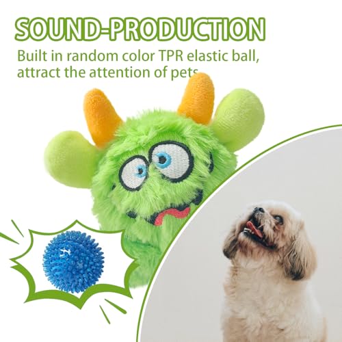 Pelota de juguete para perro de peluche con chirrido miniatura 5