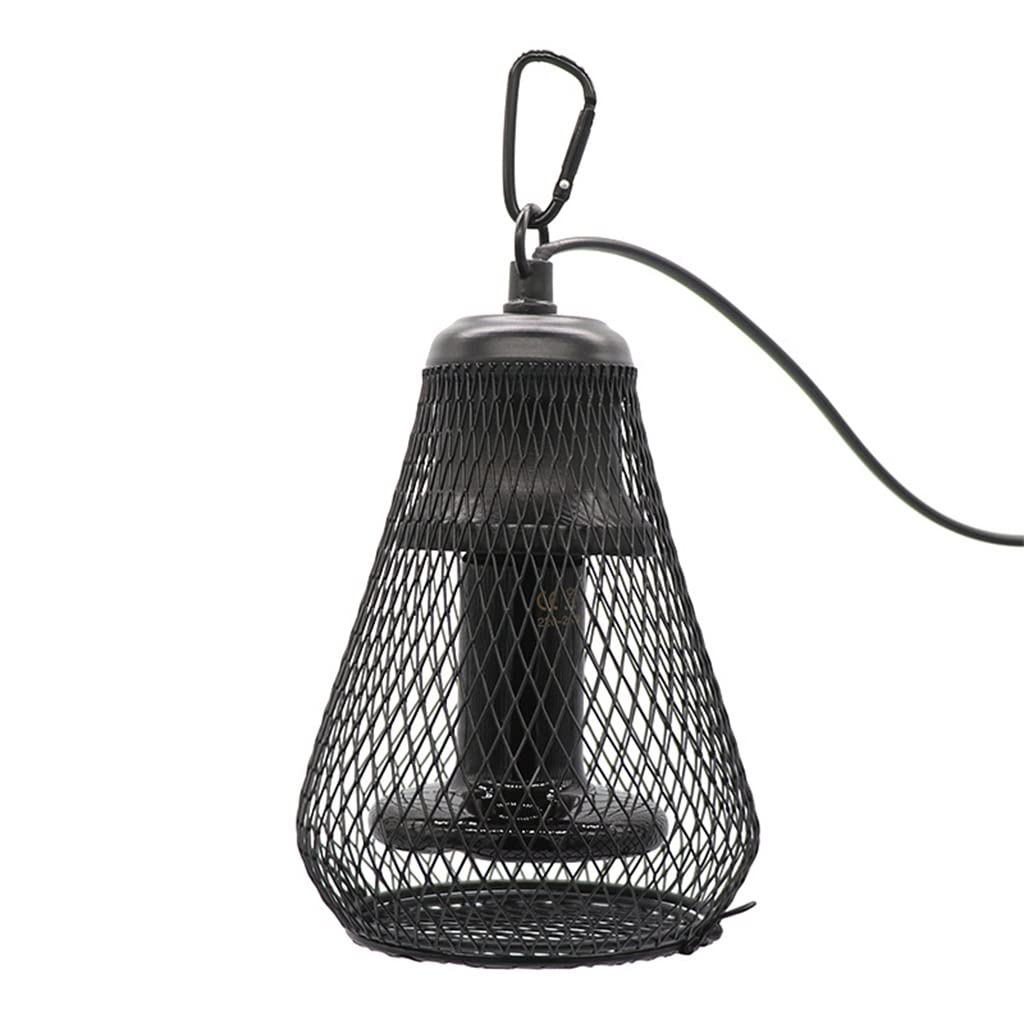 Lampe Chauffante Tortue Reptile, Protecteur de Chauffage UVA UVB, Couvercle en Maille de Lampe Chauffante en Céramique pour Amphibiens, Oiseaux, Conception De Crochet (Color : 1pcs)