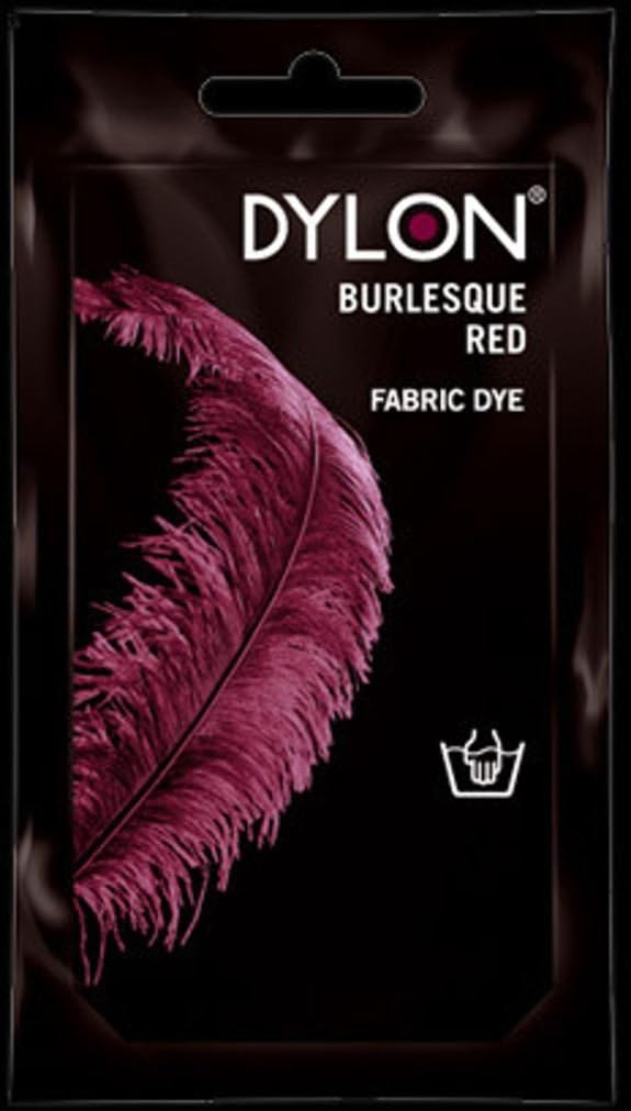 Dylon Fabric & Clothes Dye Hand Wash Only 51 Burlesque Red Amazon
