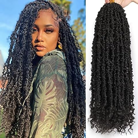 Leeven 24 Inch Pre-Twisted Butterfly Locs Crochet Hair Cover