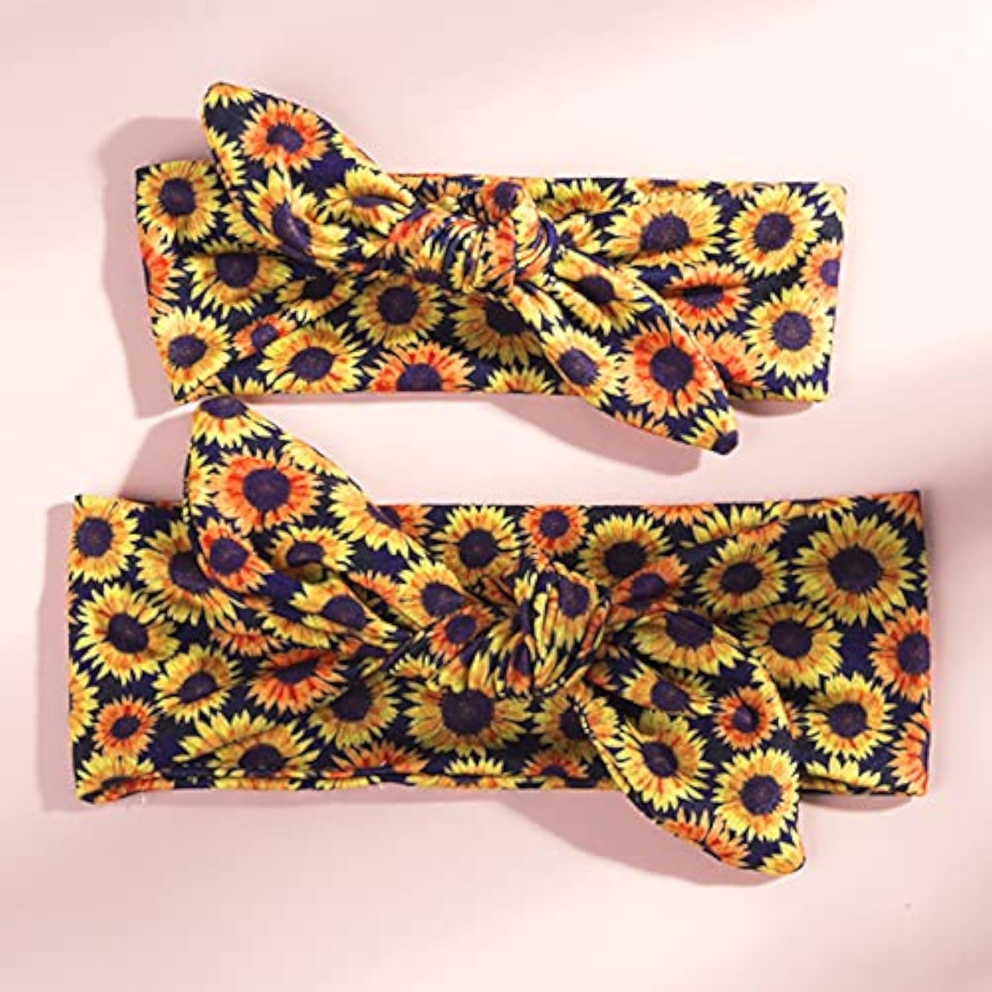 4 Sets Matching Decorative Headbands for Mom & Child, Floral Style