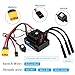 GLOBACT GT10 120A Sensorless Brushless ESC 2-4S Lipo Waterproof Built-in Bluetooth Electronic Speed Controller for Traxxas Arrma Big Rock LOSI 1/10 RC Truck Upgrades