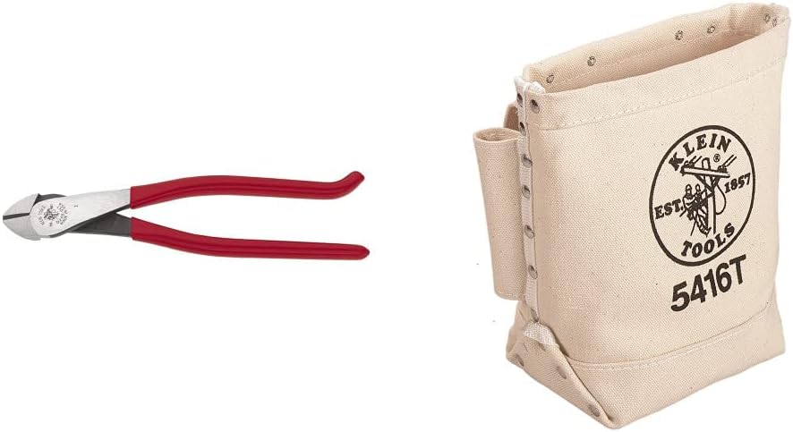 Klein Tools Pliers + Tool Bag Bundle for Electricians and Construction Workers