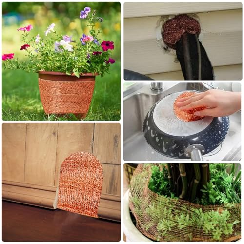 mizikuu Snail Fence Copper, 12 m x 12.7 cm, Snail Protection, Raised Bed, Copper Tape Against Snails, Snail Fence, Pure Copper Mesh, for Garden, Snail Repellent, Nude Slugs — view 6
