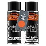 TRISTARcolor Peinture voiture Kit bombes de peinture pour Aixam A201 Orange Nacre Peinture de fond peinture de base aérosol 400 ml