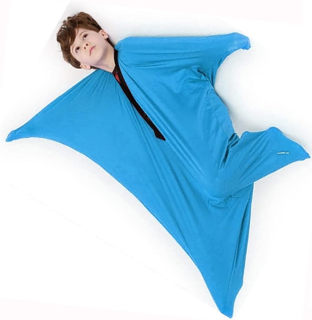 Body Sock Skarpety Sensoryczne Zabawne Skarpetki Do Dynamicznego Ruchu Skarpetki Body Awareness Bezpieczne, Oddychające, Kojące Dla Dzieci Worek Do Treningu Sensorycznego Głębokiego Ucisku(Blau2,L)