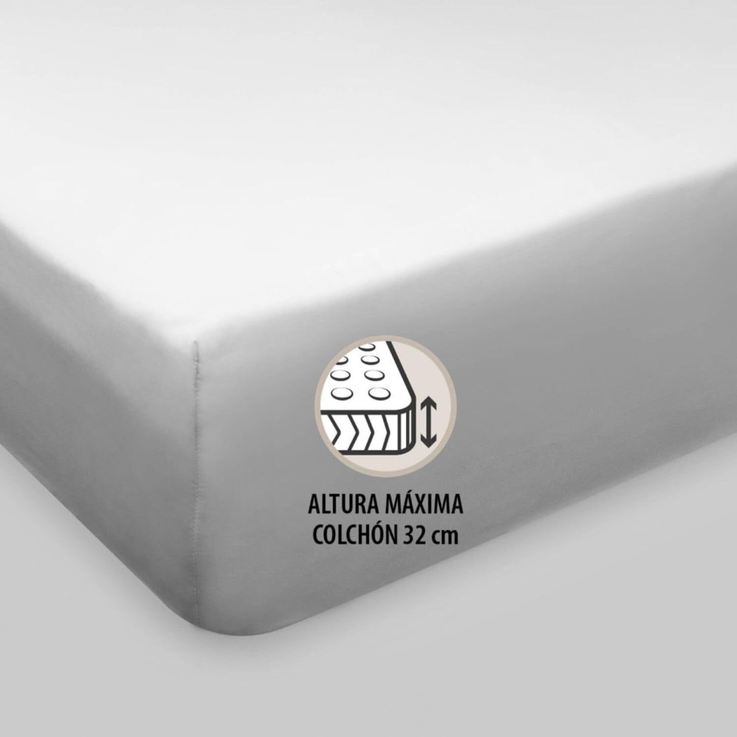 Burrito Blanco | Funda Nórdica 100% Algodón 200 Hilos Cama 135 Blanco | Incluye Funda de Almohada | Cierre de Botones | Calidad Percal | Tacto Suave | Larga Duración