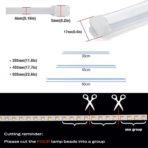 Miniatura 3 de 2 tiras de luces LED para automóviles tira LED para faros delanteros, secuencial Switch, luces de circulación diurna, bombilla intermitente, DRL