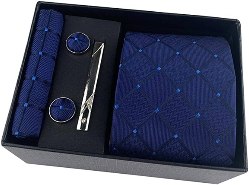 Classic Width Floral Paisley Ties Cravate Homme Men's Silk Ties For Men Suit Business Wedding Necktie gift box pack (Color : C) (C)