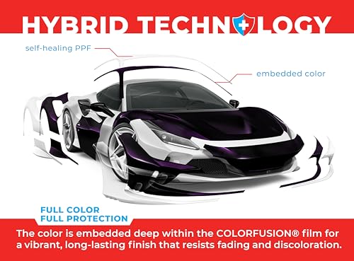 ColorFusion PPF by VViViD, Gloss Cosmic Purple Dry Apply PPF Vinyl Car Wrap Roll 1ft x 5ft - Image 5