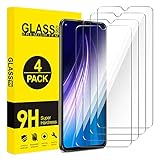 AROYI Cristal Templado Xiaomi Redmi Note 8, [4-Pack] Protector Pantalla para Xiaomi Redmi Note 8, Vidrio Templado con Alta Definición, Anti-Huella, Sin Burbujas, 9H Dureza