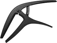 Ernie Ball Axis Dual Radius Capo - 2-in-1 Reversible Capo for Electric and Acoustic Guitar - Black Satin