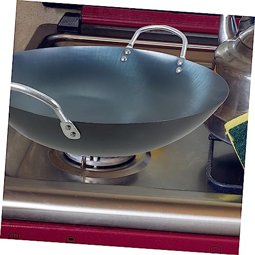 Wok de hierro LIFKOME con asas aislantes miniatura 6