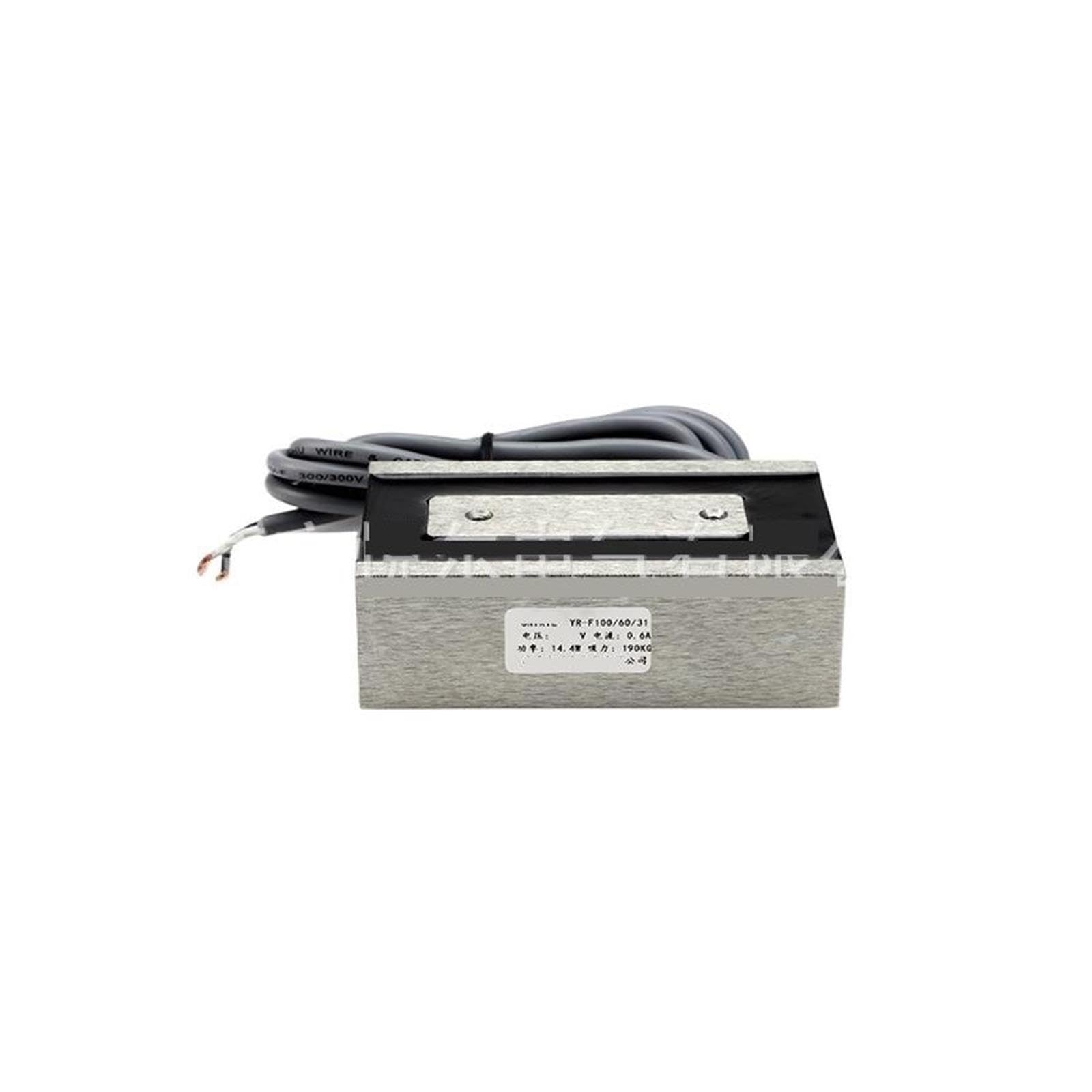 Électro-aimant à ventouse de levage YR-F100/60/31, rectangulaire, 190KG, DC12V24V(DC24V)