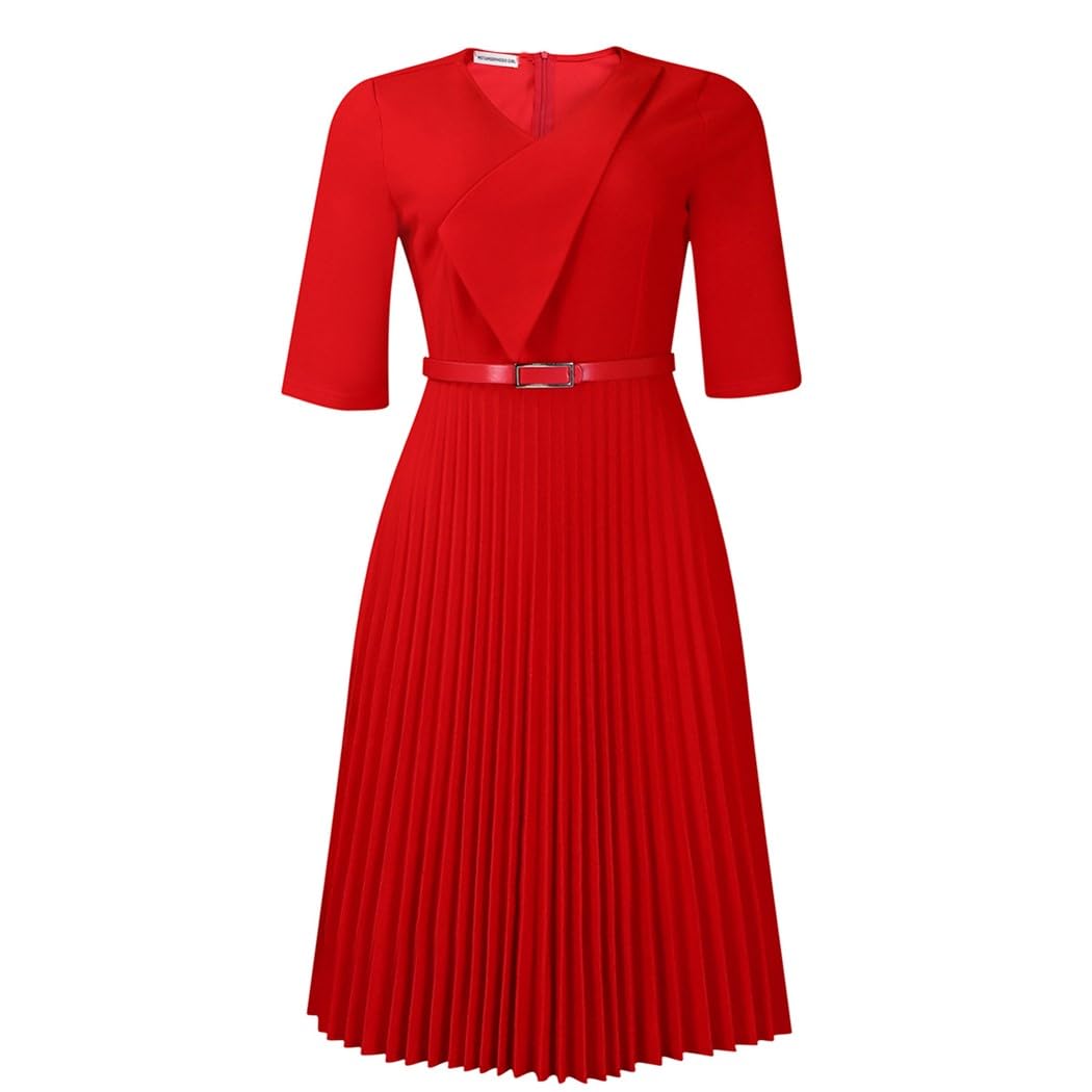 Plus Size Womens Church Dresses Vintage Bodycon Elegant 3 4 Sleeve Pencil Dress Wear to Work 2024