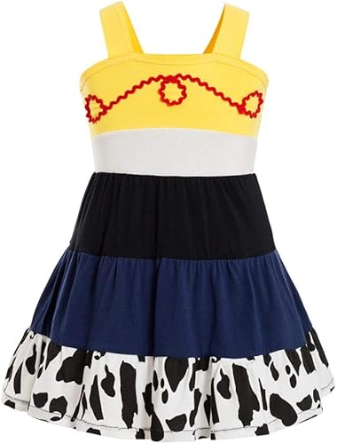 Jessie - Disfraz de Jessie para niñas pequeñas, disfraz de Jessie Toy Story 3, disfraz para niños, vestido de historia de juguete Jessie