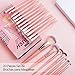 Makeup Brushes, MAANGE 20Pcs Makeup Brush Set Premium Synthetic Foundation Face Powder Blush Concealers Make Up Brushes Sets with Gift Box（Pink)
