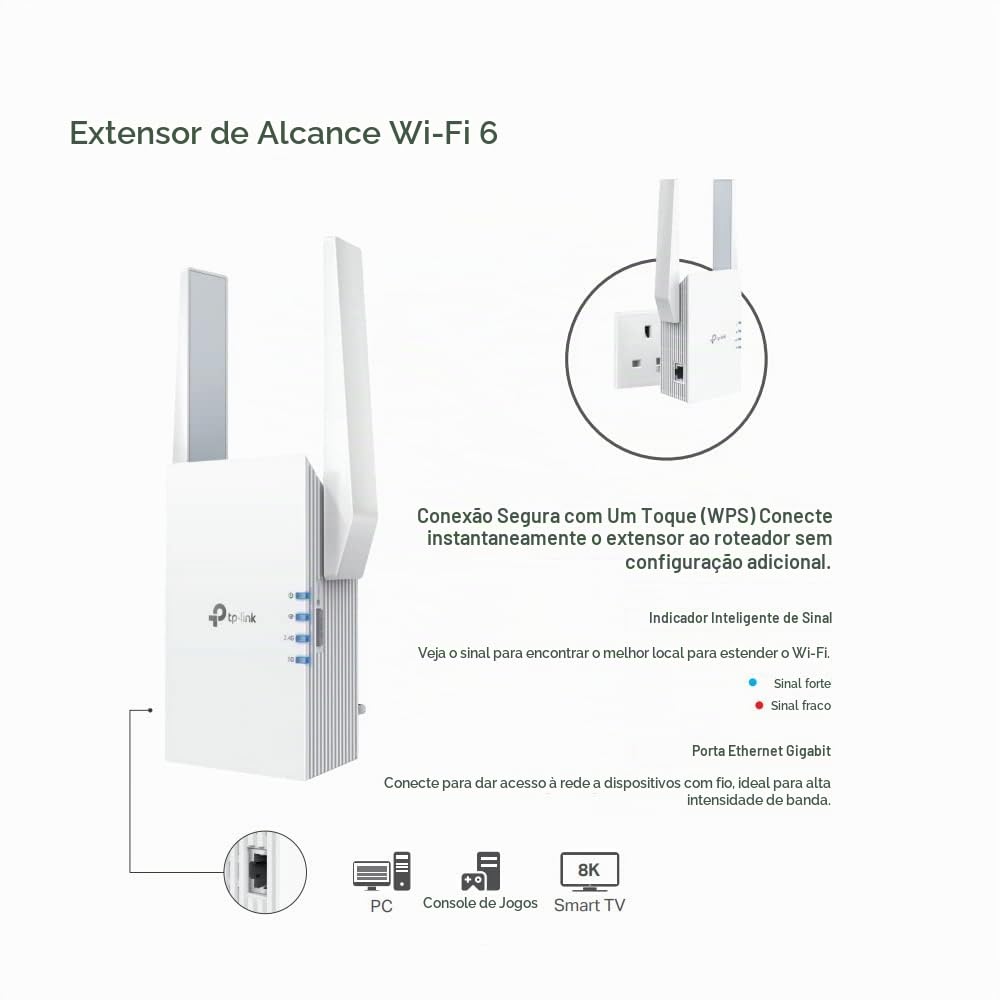 TP-Link Extensor RE705X AX3000 Mesh WiFi 6 : Amazon.com.br