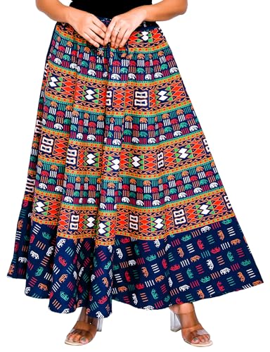 Image of Premium Cotton Skirt for Women with Pocket, Free Size