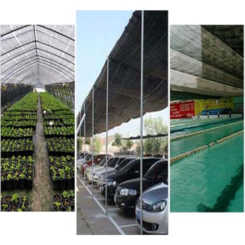 Shade Netting Sunblock Shade Cloth 8x9m, Mesh Tarp for Greenhouse, Plant Shade Net, Taped Edge with Eyelets, for Patio Greenhouse Pergola Chicken Coop Barn Kennel Garage - Image 5