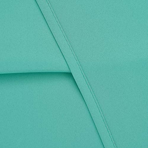 Rain City Turquoise Blackout Valances For Windows Treatment 18 Inch Length Solid Thermal Insulated Grommet For Bedroom And Bathroom Curtains Valance For Small Windows 1 Panel 52X18 Inch Turquoise #TOP5