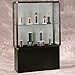 Prominence Spotlight Series 447 Aluminum Frame Display Case, 24"L x 72"H x 24"D, Built-in Lighting, Dark Bronze Aluminum Frame, Plaque Fabric Display Back
