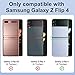 Mitywah Case for Samsung Galaxy Z-Flip4 5G, Military Grade Protection Shockproof Cell Phone Case with Kickstand,Rubber Rugged Slim Cover for Galaxy Z Flip 4 Black