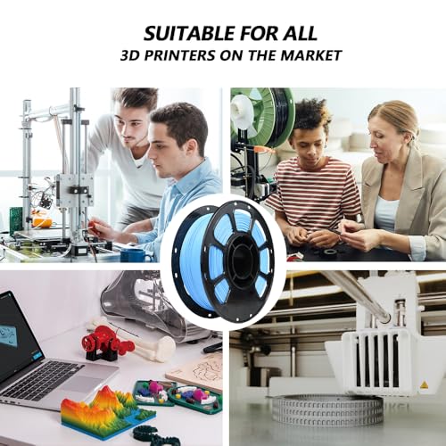 Image of iBOSS PLA Plus Matte 3D Printer Filament 1.75mm, Matte PLA+ 1kg Cardboard Spool (2.2lbs), Dimensional Accuracy + /- 0.02 mm for Most FDM 3D Printers(Matte Blue)