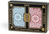 KEM Arrow Red and Blue Bridge Size Jumbo Index Playing Cards