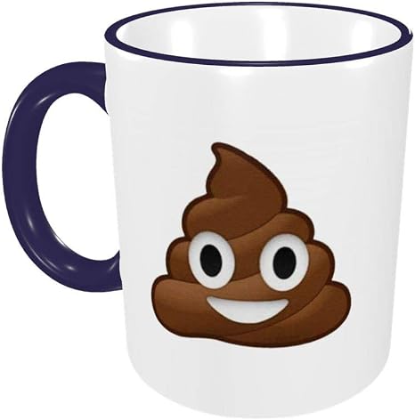 Amazon Co Jp マグカップ 顔文字 うんこ うんち ばば 臭い デザイン 旅マグ コーヒーカップ セラミック 330ml 陶器 食器 スープカップ 耐熱 水筒 電子レンジ温め 食洗機対応 プレゼント ネイビー ホーム キッチン