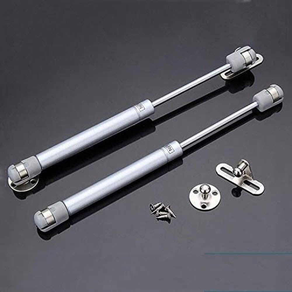 Lot de 2 vérins pneumatiques à gaz 20-200 N pour portes d'armoire de cuisine, charnière de levage hydraulique, 2 pièces 150 N pour meubles en bois