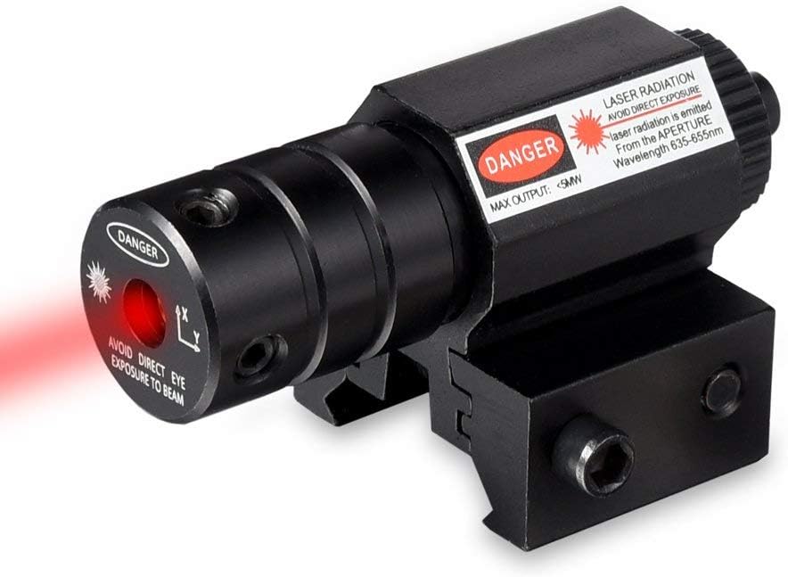 Hauska Red Dot Laser Sight Scope with Adjustable Picatinny Rail Mount/Front Weaver for Handgun Rifles Pistols : Sports & Outdoors