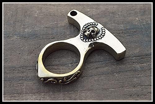 Retro Brass Keychain Hook Accessories Brass keyring Wallet Chain EDC Car keychain (A) - Image 2