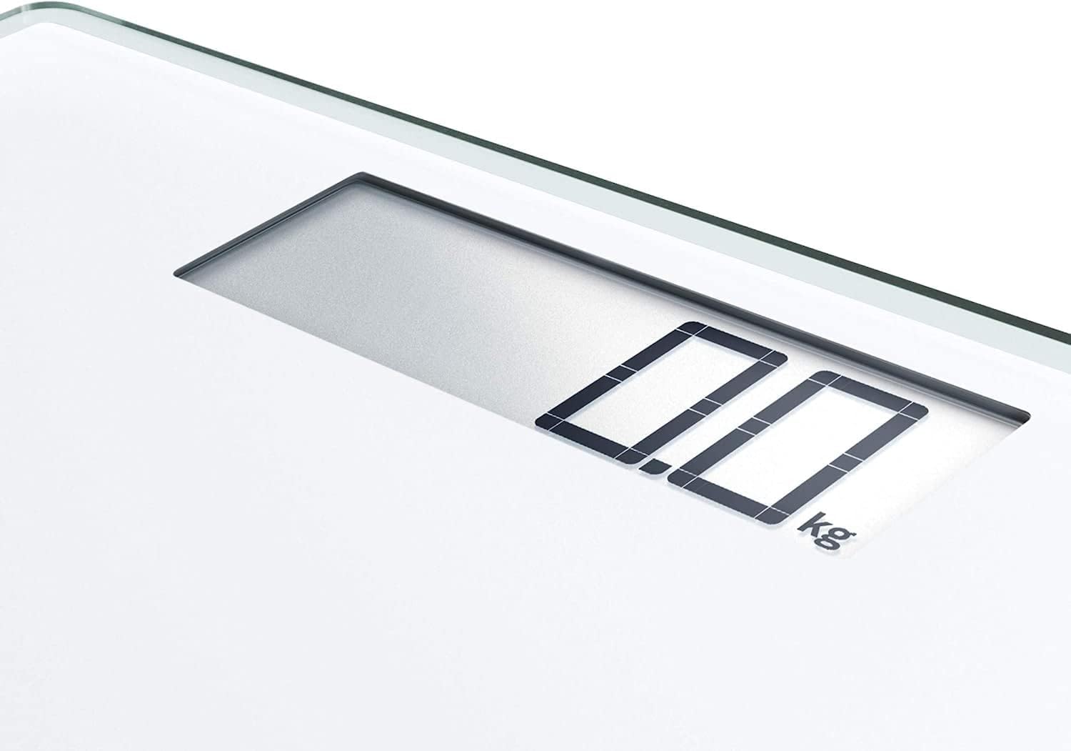 Soehnle Style Sense Comfort 100 Bilancia Pesapersone, Bilancia Precisa Lcd Fino A 180Kg, Bilancia Elettronica Pesapersone, Bianca, 35 X 34.5 X 3.5 Cm