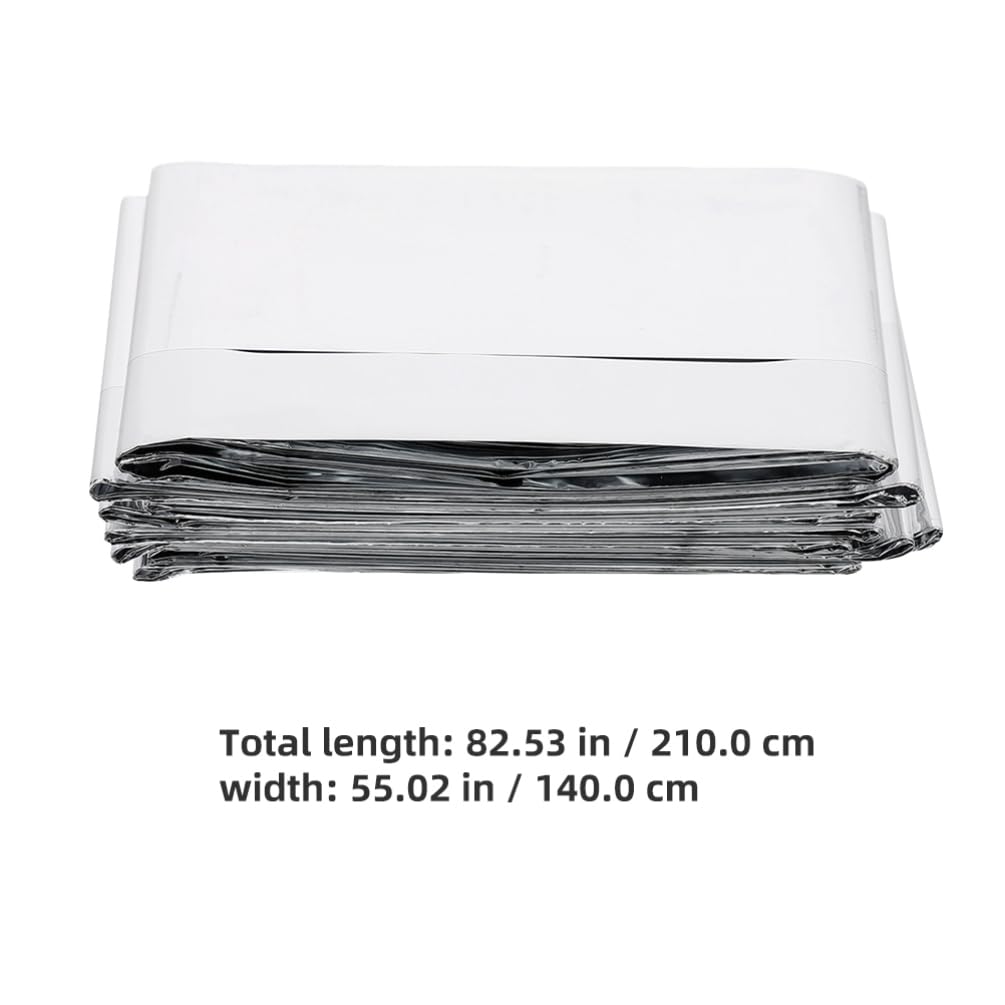 VANZACK Emergency Thermal Blankets 4pcs Space Blanket Camping Blanket for Outdoors Camping Hiking Survival Adult Kid Silver