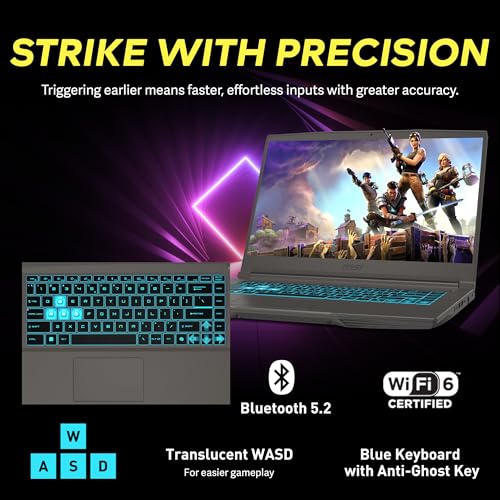 Image of msi Thin 15.6 inch FHD 144Hz Gaming Laptop, Intel i5-13420H, NVIDIA GeForce RTX 3050, 32GB RAM, 1TB SSD, Backlit Keyboard, Wi-Fi 6, Windows 11 Pro, Gray, 1TB Docking Station Set