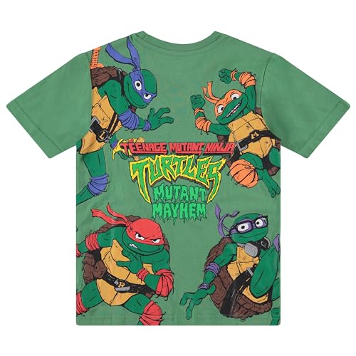 Image of Teenage Mutant Ninja Turtles Boys T-Shirt and Shorts Set, 2-Piece Summer Outfit, Sizes 2-20