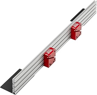 Woodpeckers Auxiliary Rip Fence, 36 Inch Job Site Table Saw Fence Extension, Infeed or Outfeed Support, T-Track Slots, Clamping Blocks - ARF-BSCS