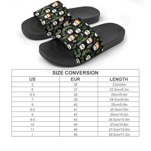 Panda Head Pattern Cute House Sandals Non-Slip Bathroom Slippers Beach Summer Shoes for Men Women2