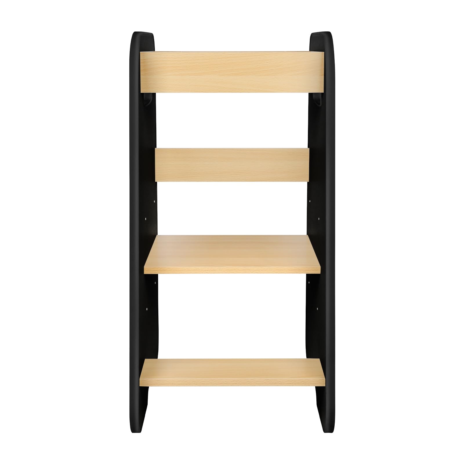 Montessori Beobachtungsturm für Kinder – Lernturm ab 1 Jahr – sicher und höhenverstellbar – Montessori Beobachtungsturm – 80 x 50 x 40 cm – Schwarz Braun