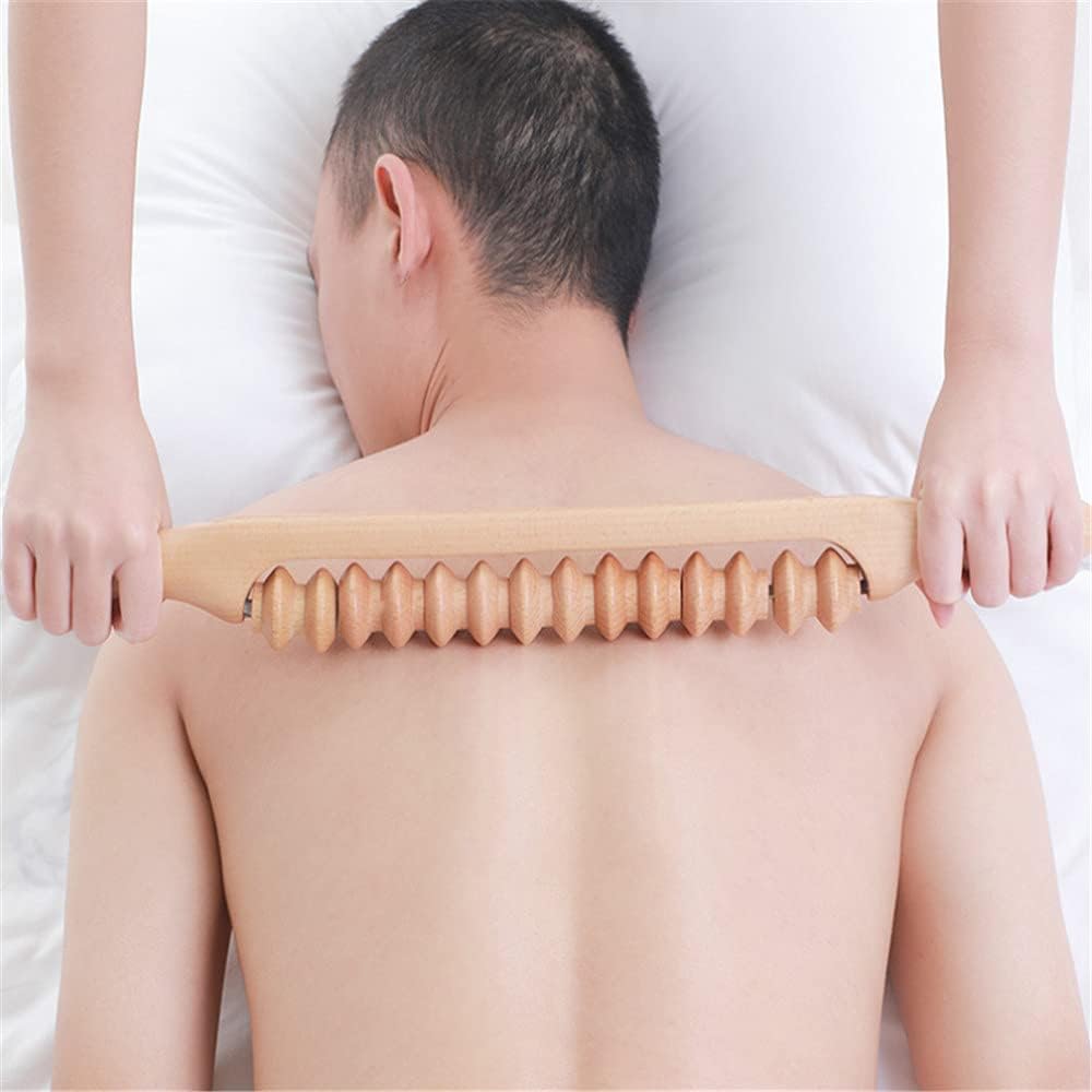 Wood Therapy Massage Tools,Gua Sha Rolling Stick Manual Massage Sticks,Lymphatic Drainage Massager for Maderotherapy,Relax Muscles and Relieve Body Aches 20.4INCH : Health & Household