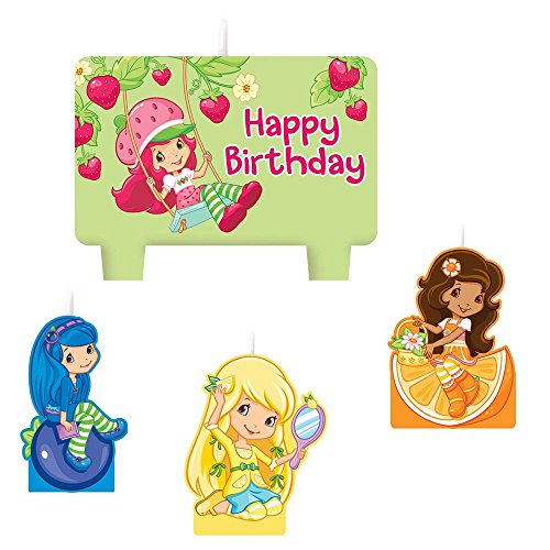 1 X Strawberry Shortcake 'Dolls' Cake Candle Set (4pc)