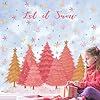 HPNIUB Large Pink Christmas Tree Wall Stickers Let It Snow Snowflake Xmas Winter,Pink Window Sticker,Merry Christmas Wall Sticker Snowman,Xmas Tree Snowflake Wallpaper for Glass Party Home Living Room #5