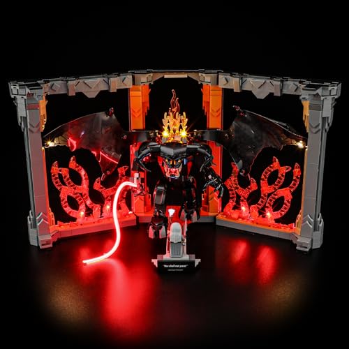 BRIKSMAX 2.0 Light Kit for Lego LOTR Balrog Book Nook -Innovative Led Lighting Compatible with Lego...