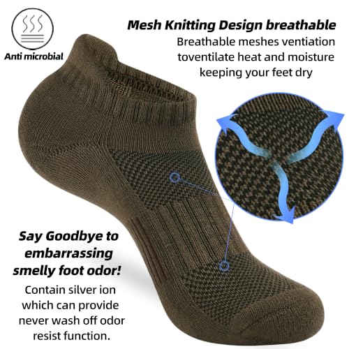 Image of ATBITER Women's Ankle Socks Cushioned Running Athletic No Show Socks-6Pairs | Ladies Low Cut Short Workout Gym Socks With Tab Non Slip for Yoga Pilates Casual Dress Flats Sneaker Shoe Size 6-8 /8-10 /10-12